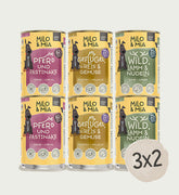 Probierpaket Nassfutter Adult für Hunde, drei Sorten Pferd, Geflügel und Wild