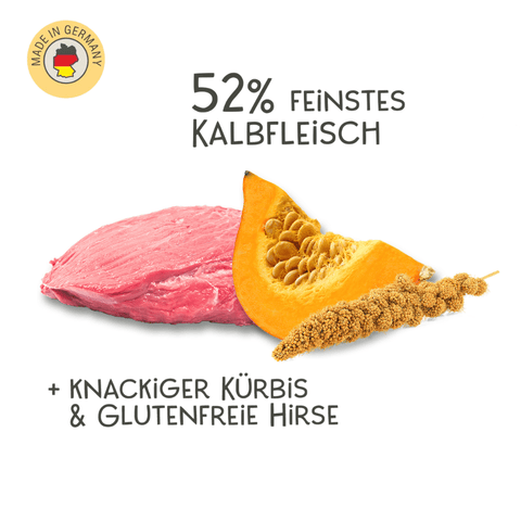 Kalb, Kürbis & Hirse