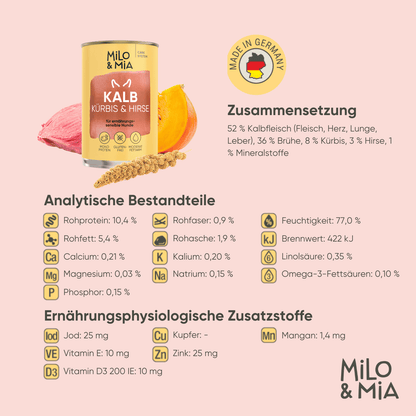 Kalb, Kürbis & Hirse