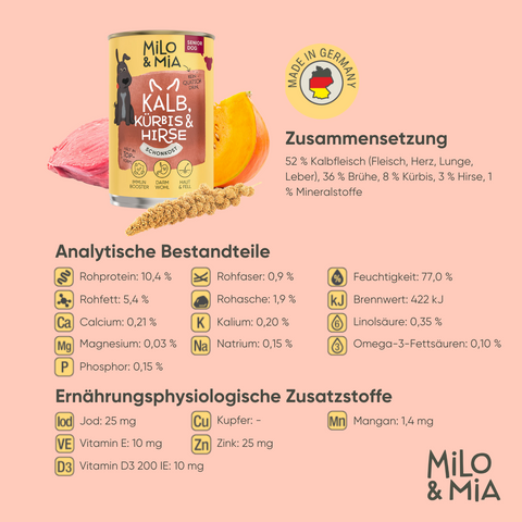 Kalb, Kürbis & Hirse